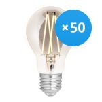 Mehrfachpackung 50x WiZ Smart LED E27 Birne Fadenlampe Smoke 6.5W 400lm - 820-850 Abstimmbares Weiß | Dimmbar - Ersatz Für 35W