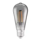 Ledvance Smart+ Wifi E27 Edison Classic Fadenlampe Smoke 6W 540lm - 825  | Dimmbar - Ersatz für 50W