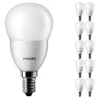 Mehrfachpackung 10x Philips Corepro LED Lustre E14 Kugel Matt 2.8W 250lm - 827 Extra Warmweiß | Ersatz für 25W