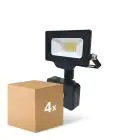 Mehrfachpackung 4x Led-Scheinwerfer G3 10W 1100lm 100D - 840  | IP65 - Bewegungs- und Lichtsensor - Symmetrisch