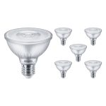 Lot 6x Philips Master Value LED ampoule Réflecteur E27 PAR30 9.5W 820lm 25D - 940 Blanc Froid | Meilleur rendu des couleurs - Dimmable - Équivalent 75W