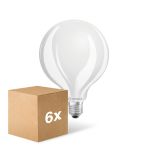 Lot 6x Ledvance LED Classic E27 Globe Dépolie 11W 1521lm - 827  | Dimmable - Remplacement 100W