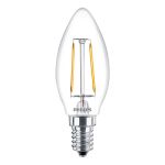 Philips Corepro LED Bougie E14 Filament Claire 2W 250lm – 827 –  | Remplacement 25W