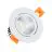 Downlight LED Ronde inclinable 7W 560lm 60D - 845 Blanc Froid | Diamètre 70mm - UGR 
