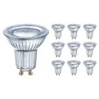 Lot 10x Ledvance Performance Spot LED Réflecteur GU10 PAR16 6.9W 620lm 120D - 840  | Remplacement 49W