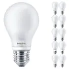 Lot 10x Philips Corepro LED Ampoule E27 Poire Dépolie 7W 806lm - 827 Blanc Très Chaud | Équivalent 60W