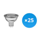 Lot 25x Spot LED GU5.3 MR16 7.5W 621lm 60D - 827  | Dimmable - Remplacement 50W